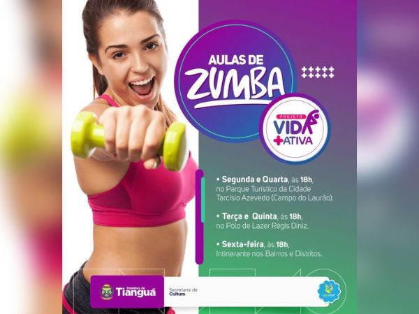 Ainda há vagas: venha participar das aulas de Zumba