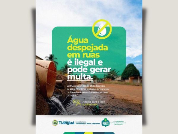 PREFEITURA DE TIANGUÁ LANÇA PROGRAMA Jogue limpo com a Cidade.