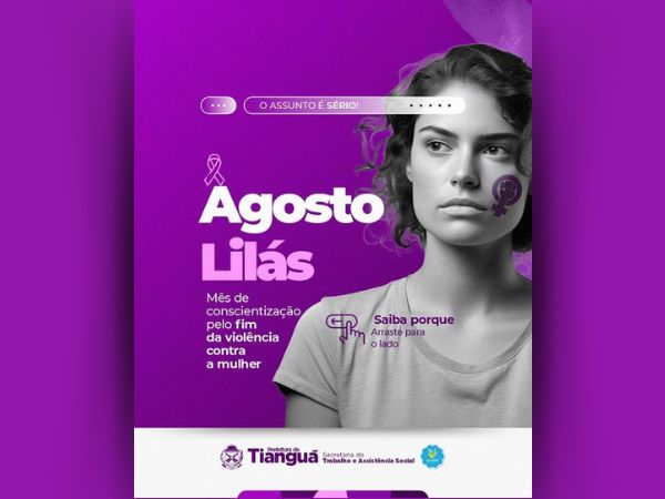 Campanha Agosto Lilás.